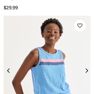 Mia & Tess-Blue and Pink  Tank Top Size Medium